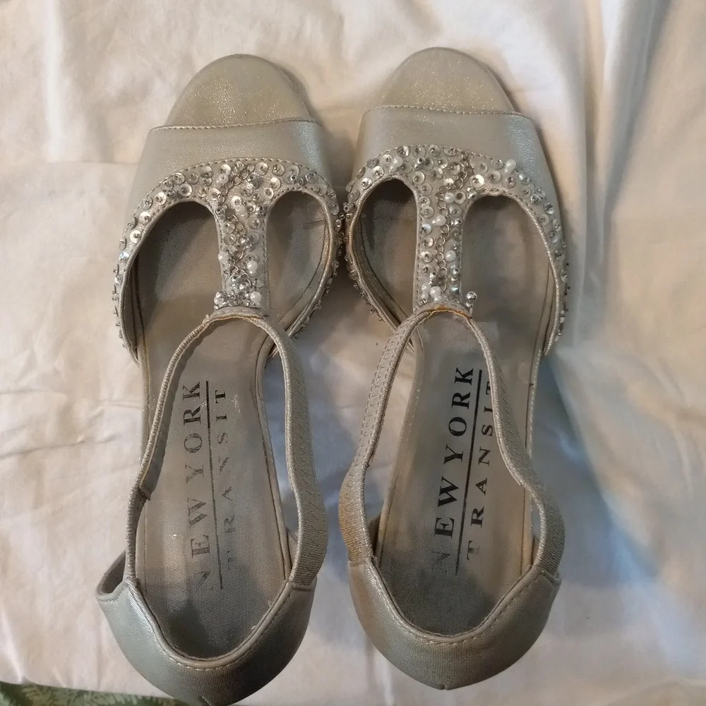 Silver Sandal Heels - Picture 9 of 9